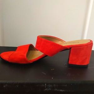 Barbara Barbieri Orange Suede Shoes